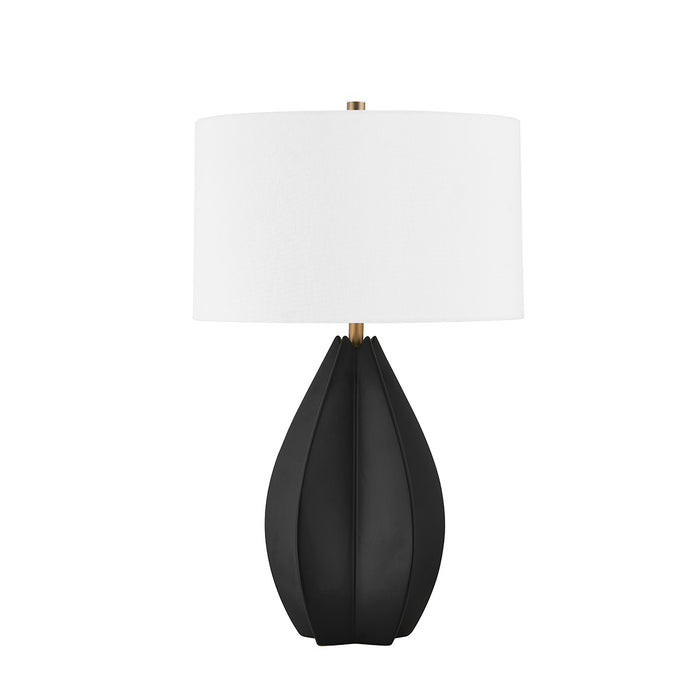 Troy Lighting PTL8426-PBR/CBX One Light Table Lamp, Patina Brass