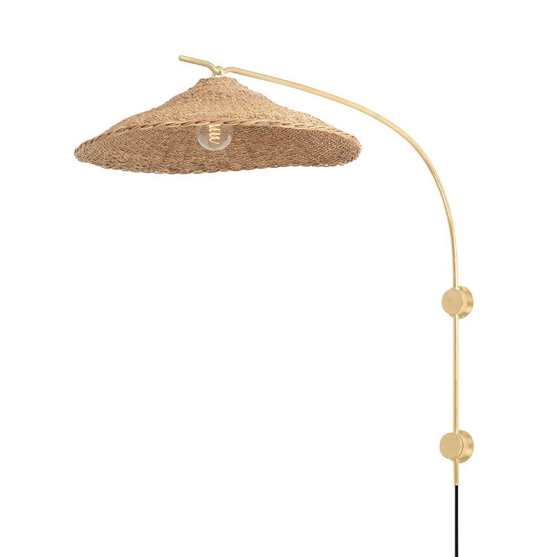 Troy Lighting PTL8735-VGL One Light Wall Sconce, Vintage Gold Leaf