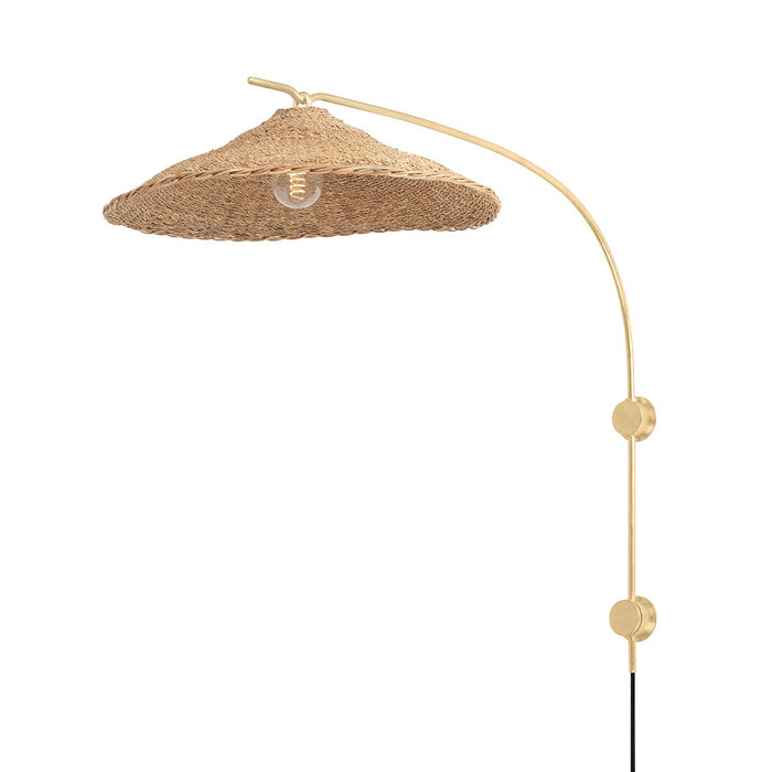 Troy Lighting PTL8735-VGL One Light Wall Sconce, Vintage Gold Leaf