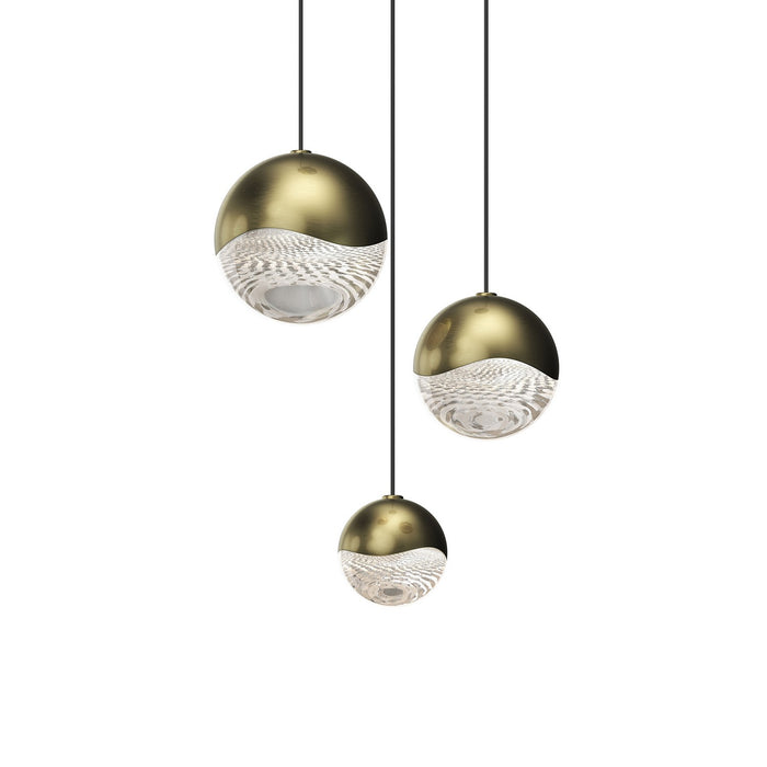 Sonneman 2914.14-AST LED Pendant, Brass