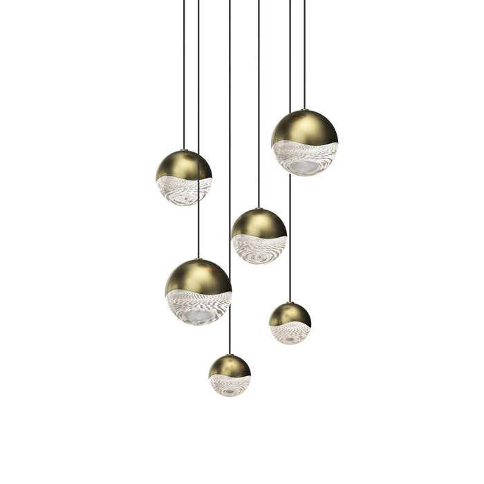 Sonneman 2915.14-AST LED Pendant, Brass