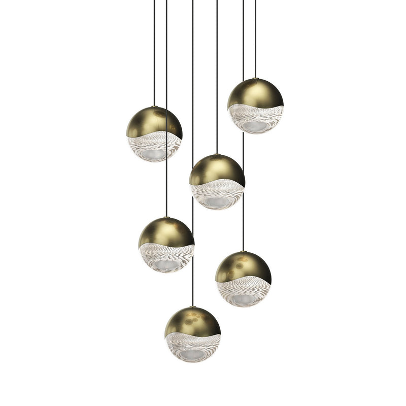 Sonneman 2915.14-LRG LED Pendant, Brass