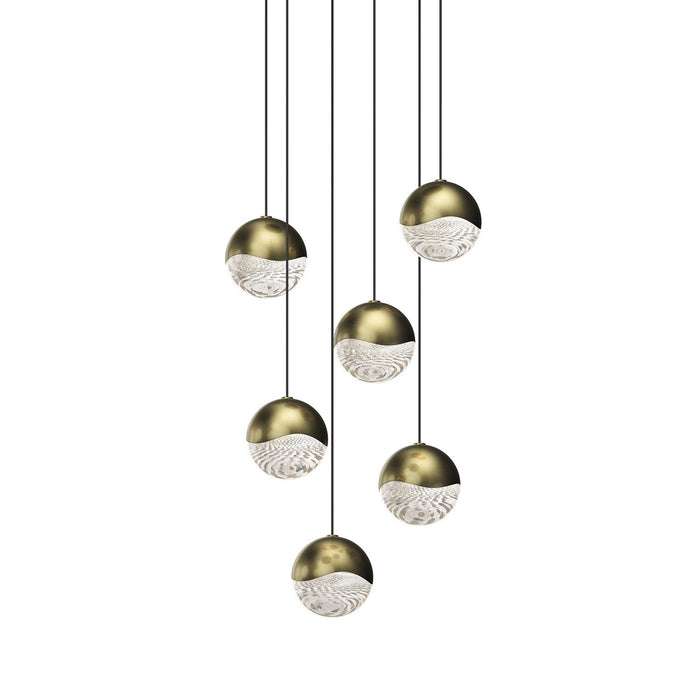 Sonneman 2915.14-MED LED Pendant, Brass