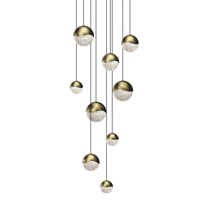 Sonneman 2916.14-AST LED Pendant, Brass