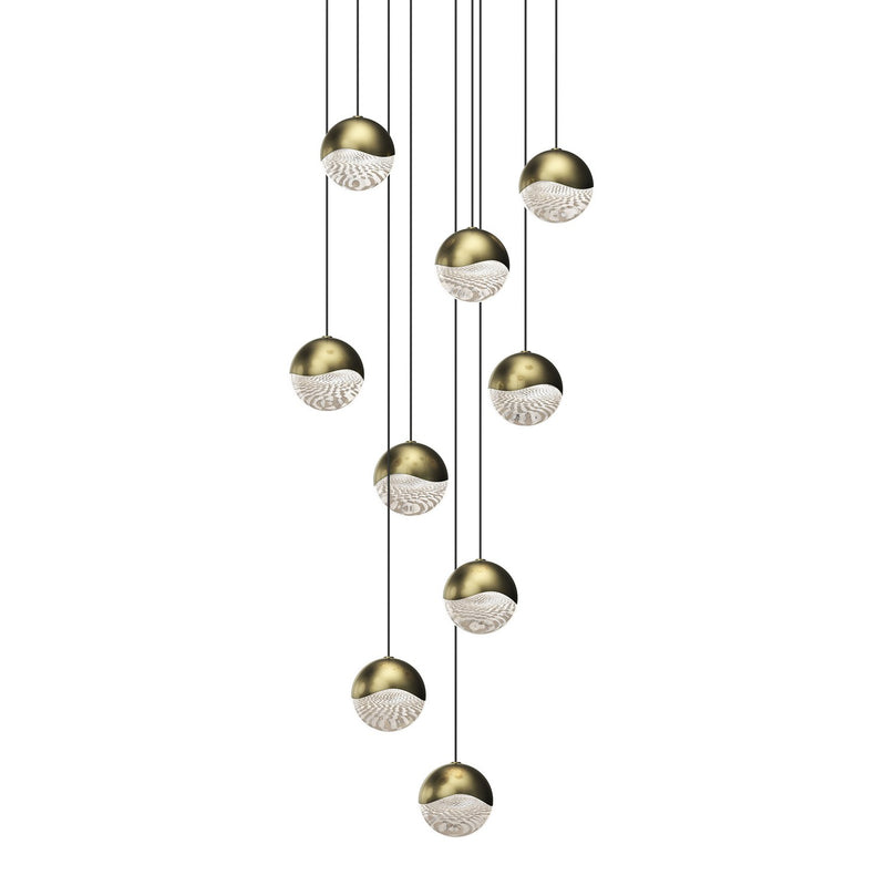 Sonneman 2916.14-MED LED Pendant, Brass