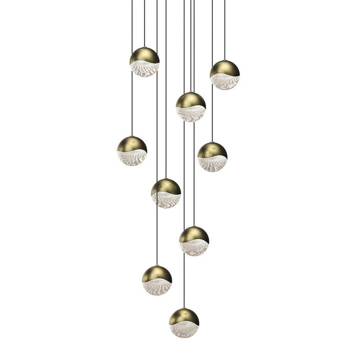 Sonneman 2916.14-MED LED Pendant, Brass