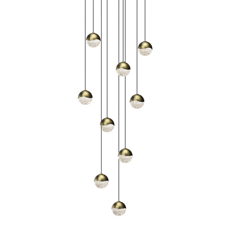 Sonneman 2916.14-SML LED Pendant, Brass