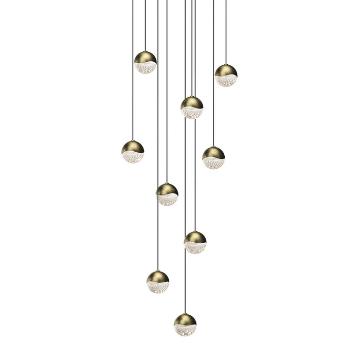 Sonneman 2916.14-SML LED Pendant, Brass