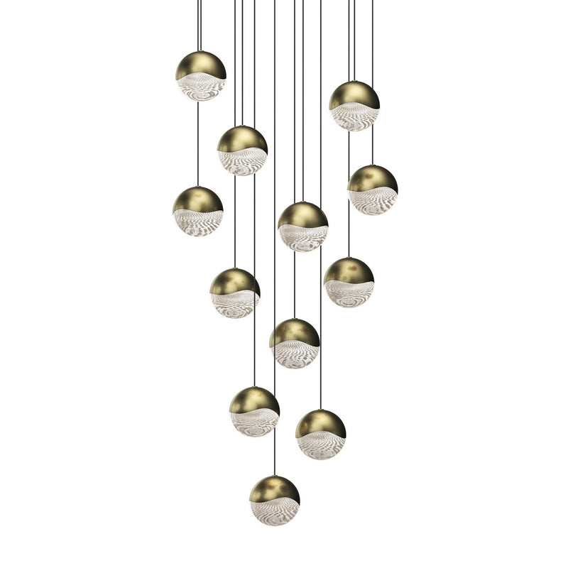 Sonneman 2917.14-LRG LED Pendant, Brass
