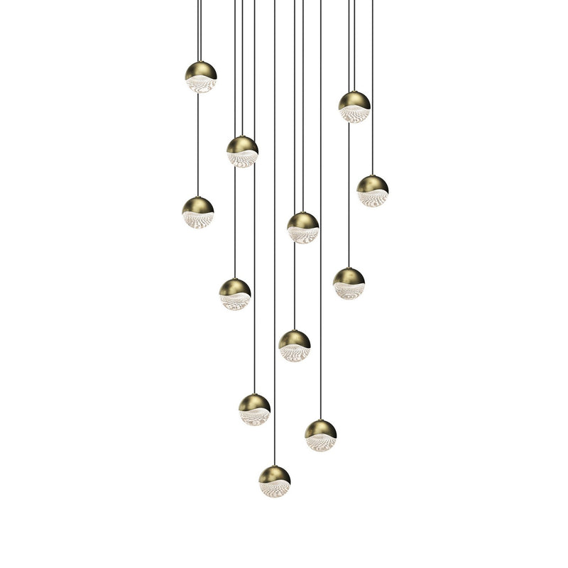 Sonneman 2917.14-SML LED Pendant, Brass