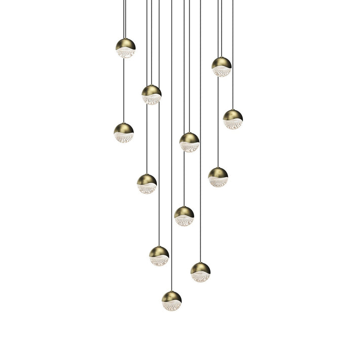 Sonneman 2917.14-SML LED Pendant, Brass