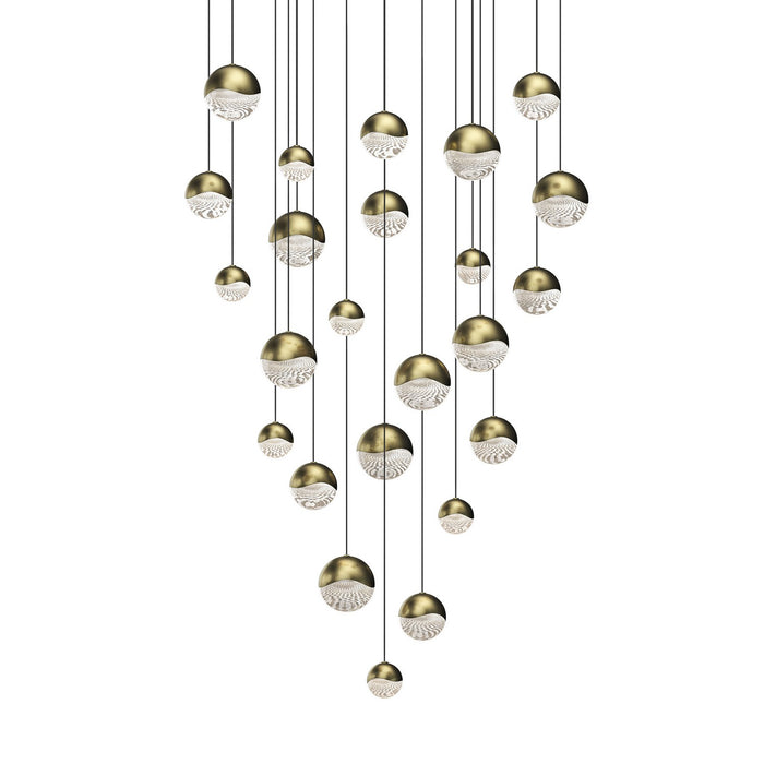 Sonneman 2918.14-AST LED Pendant, Brass