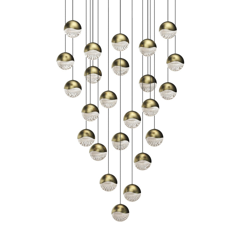 Sonneman 2918.14-LRG LED Pendant, Brass