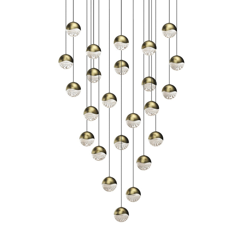 Sonneman 2918.14-MED LED Pendant, Brass
