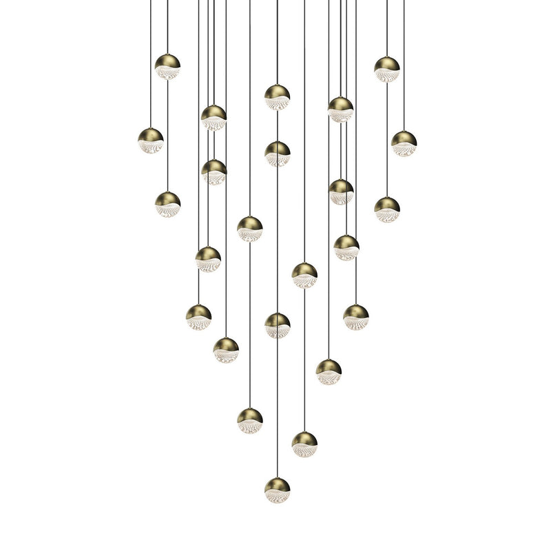 Sonneman 2918.14-SML LED Pendant, Brass