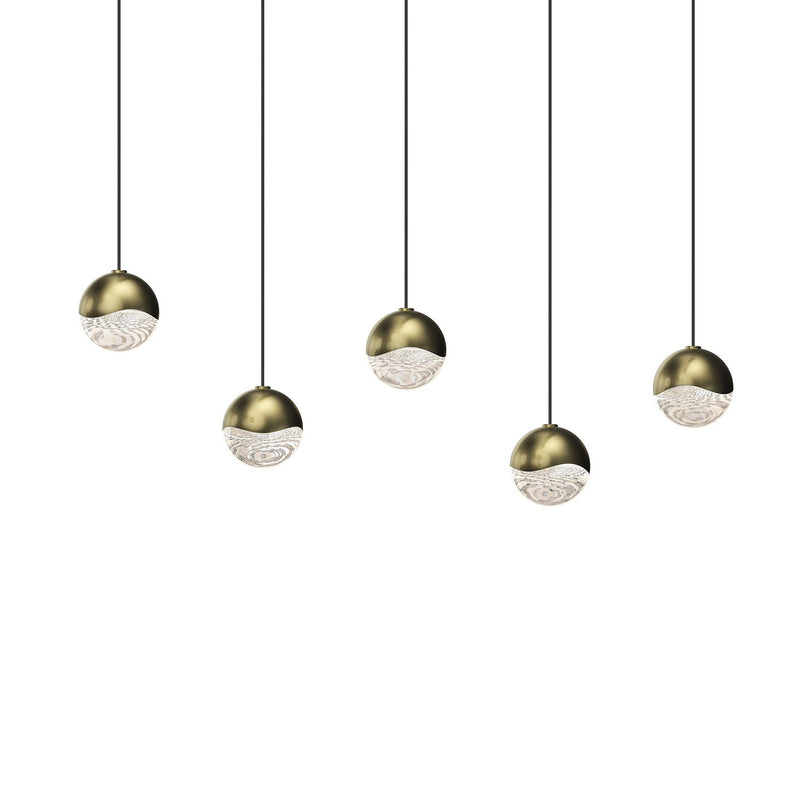 Sonneman 2921.14-SML LED Pendant, Brass