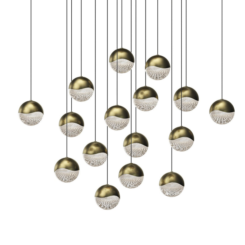 Sonneman 2923.14-LRG LED Pendant, Brass
