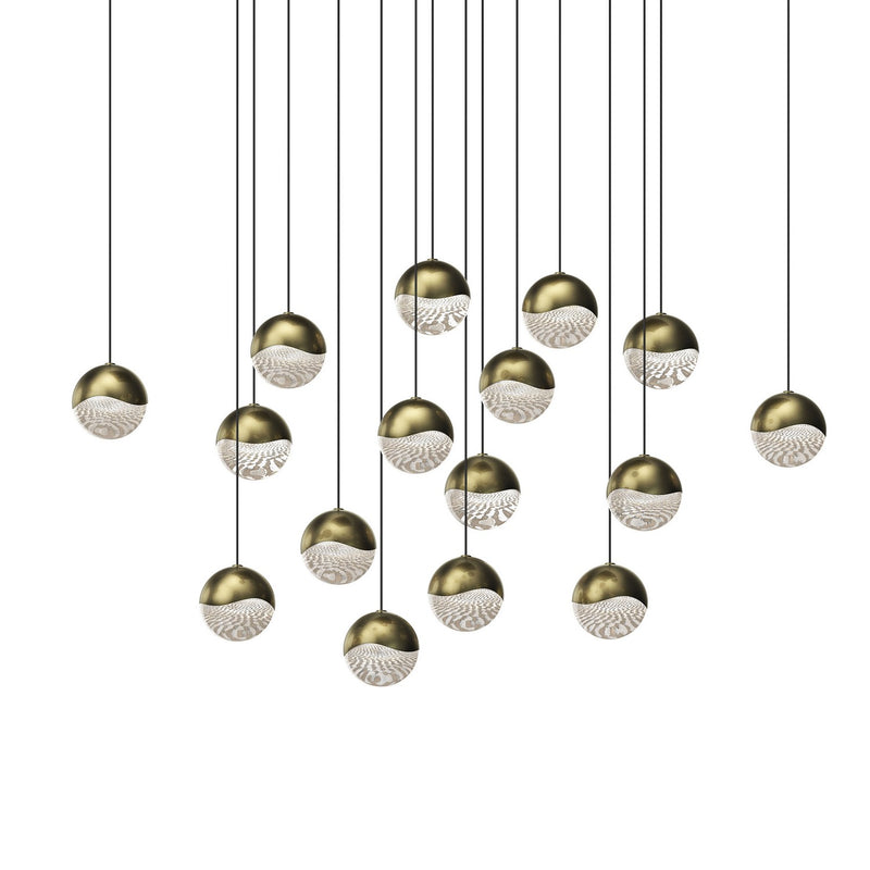 Sonneman 2923.14-MED LED Pendant, Brass