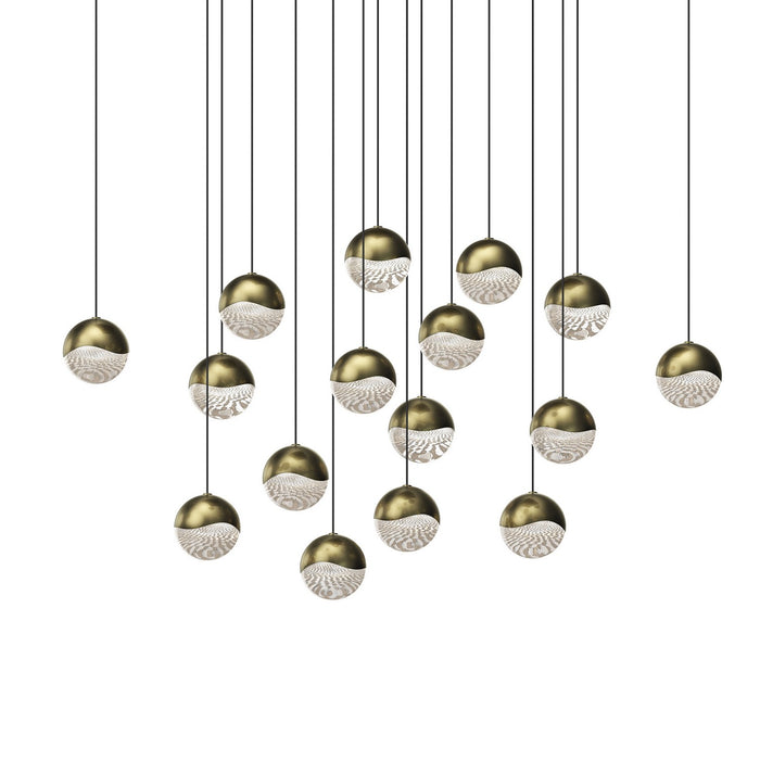 Sonneman 2923.14-MED LED Pendant, Brass