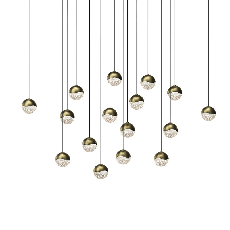 Sonneman 2923.14-SML LED Pendant, Brass