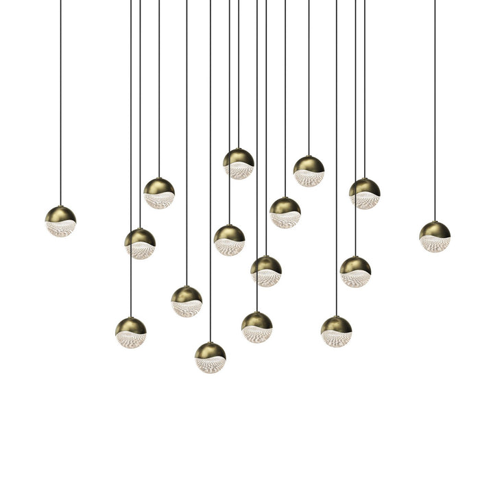 Sonneman 2923.14-SML LED Pendant, Brass
