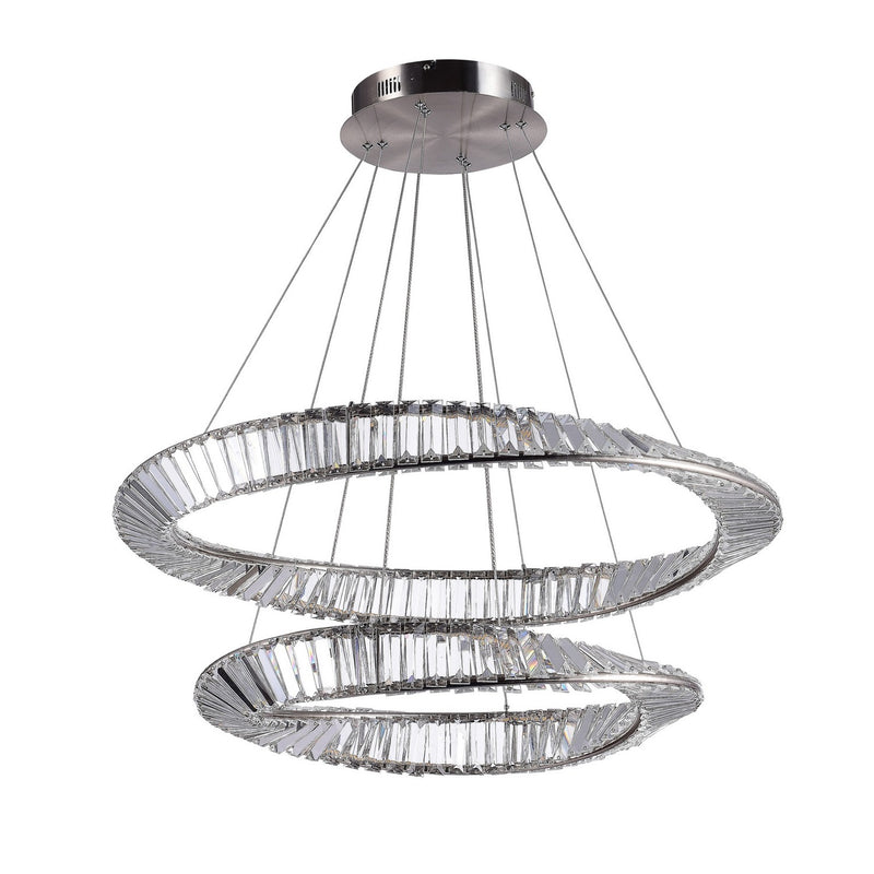 Artcraft AC6723SN LED Chandelier, Satin Nickel