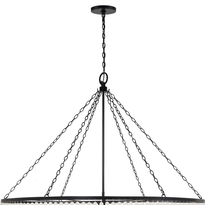 Crystorama 618-MK 24 Light Chandelier, Matte Black