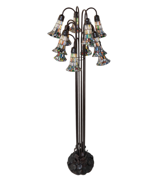 Meyda Tiffany 10280 12 Light Floor Lamp, Mahogany Bronze