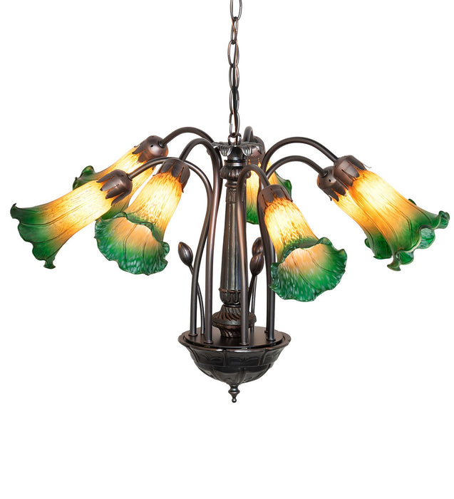 Meyda Tiffany 11584 Seven Light Chandelier, Mahogany Bronze