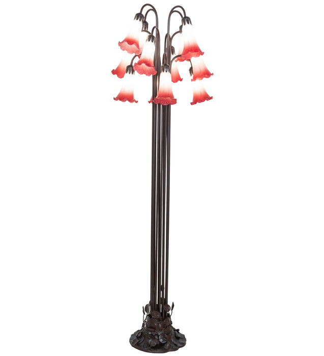 Meyda Tiffany 130933 12 Light Floor Lamp, Mahogany Bronze
