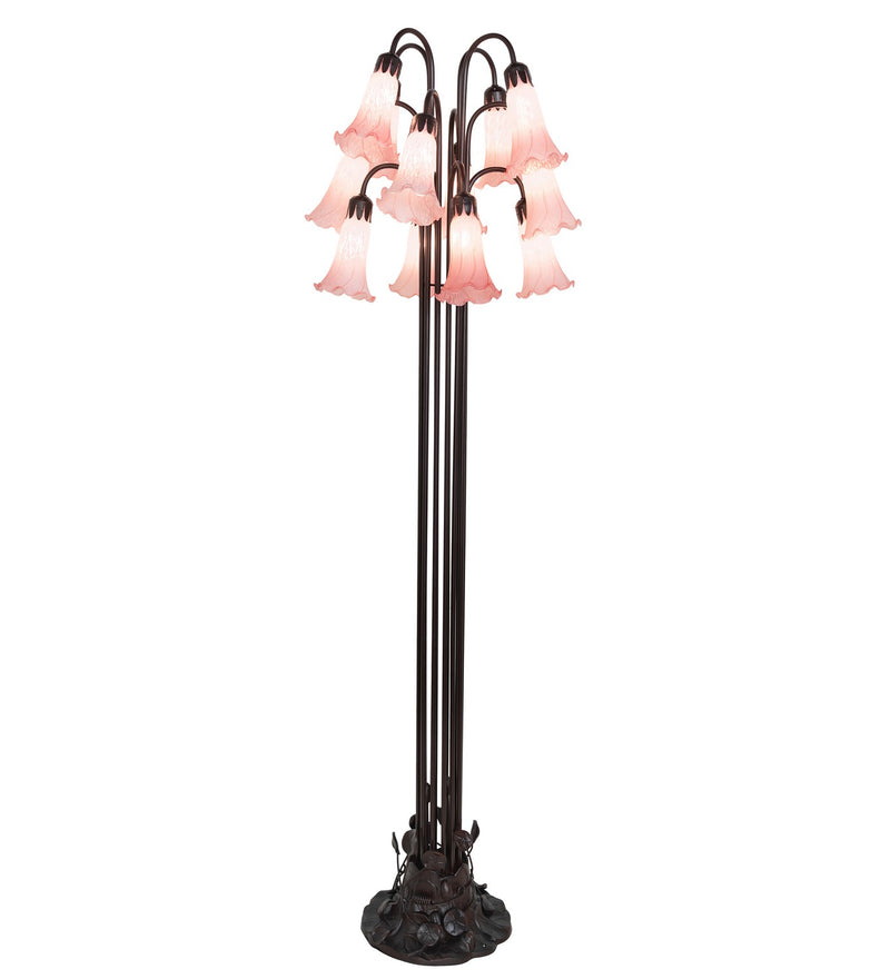 Meyda Tiffany 15870 12 Light Floor Lamp, Mahogany Bronze