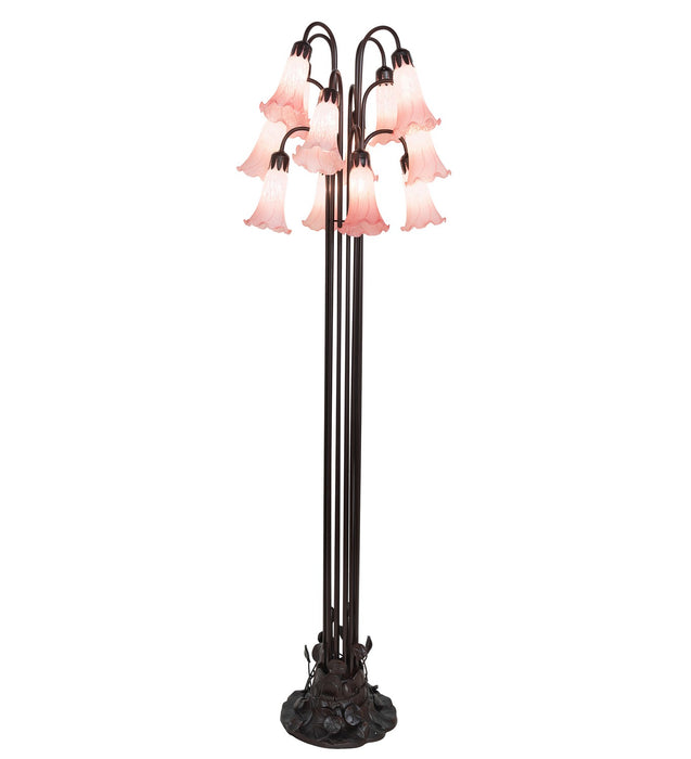 Meyda Tiffany 15870 12 Light Floor Lamp, Mahogany Bronze