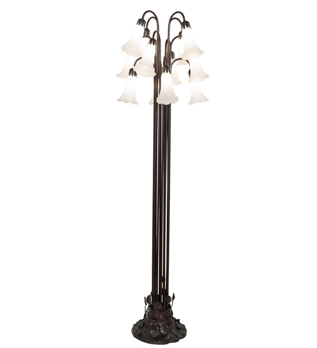 Meyda Tiffany 15889 12 Light Floor Lamp, Mahogany Bronze