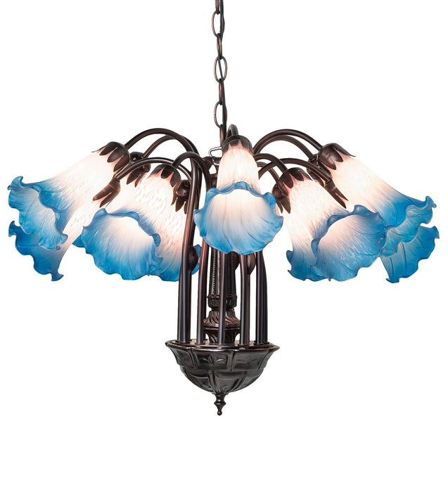 Meyda Tiffany 16095 12 Light Chandelier, Mahogany Bronze