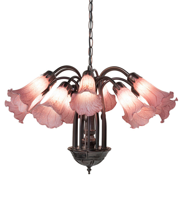 Meyda Tiffany 16115 12 Light Chandelier, Mahogany Bronze