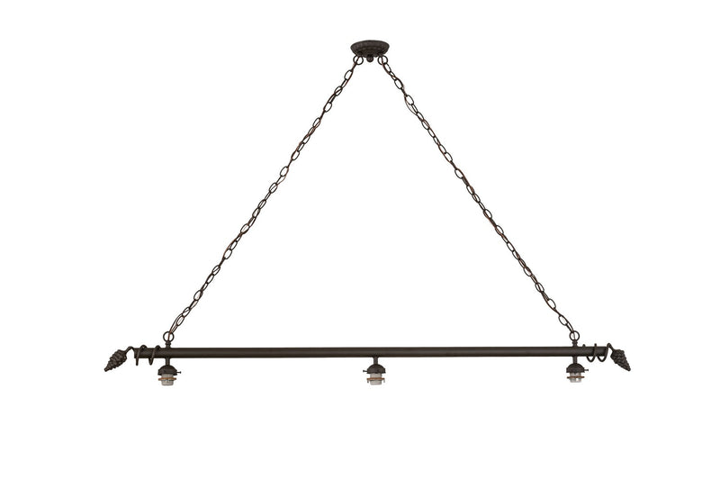 Meyda Tiffany 162668 Three Light Island Pendant Hardware, Oil Rubbed Bronze