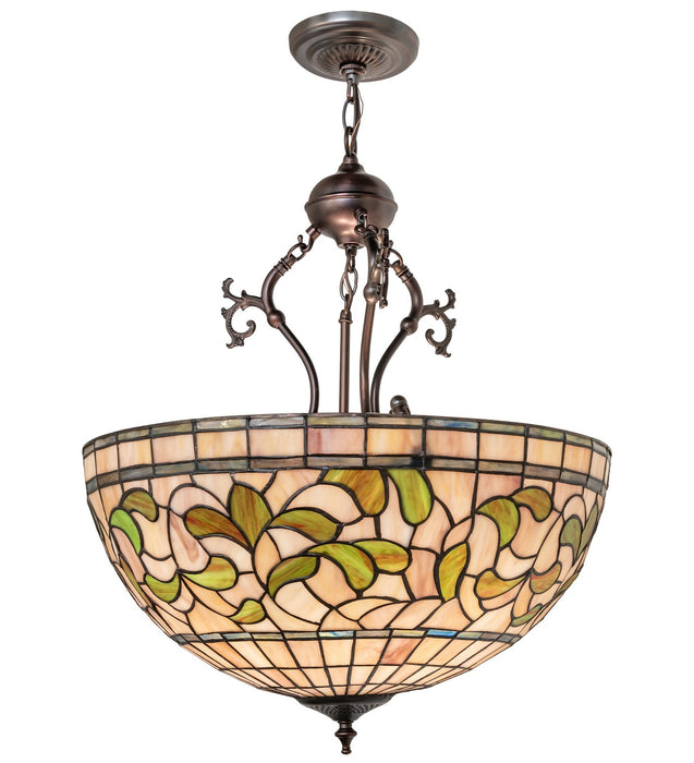 Meyda Tiffany 17530 Three Light Pendant, Mahogany Bronze