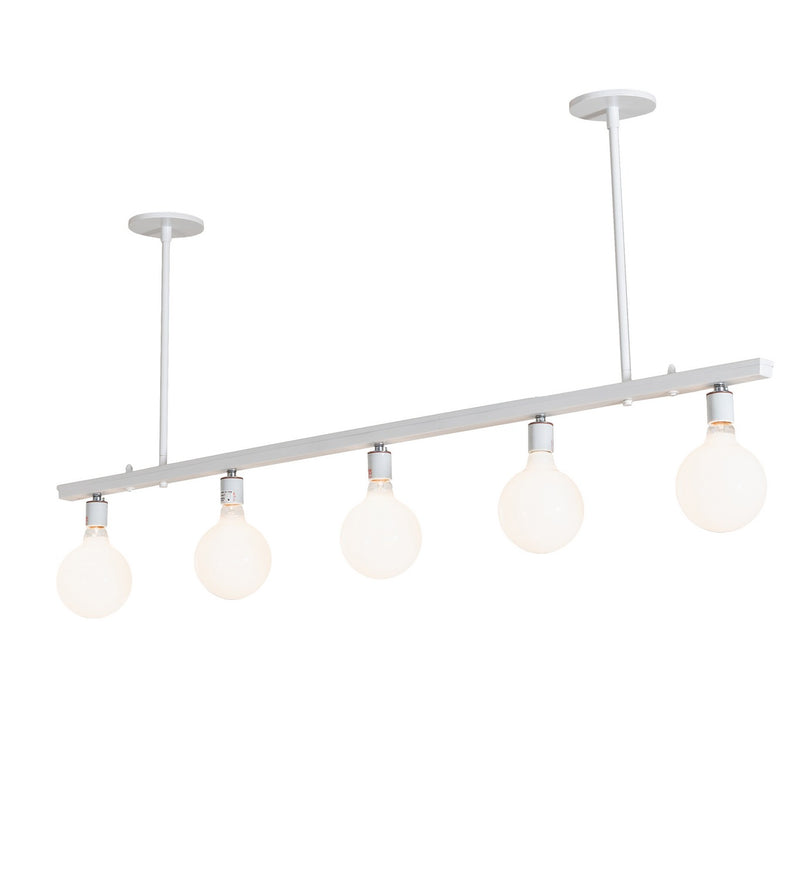Meyda Tiffany 257269 Five Light Pendant, Gloss White