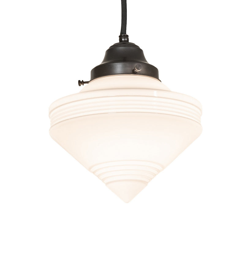 Meyda Tiffany 257313 One Light Mini Pendant, Craftsman Brown