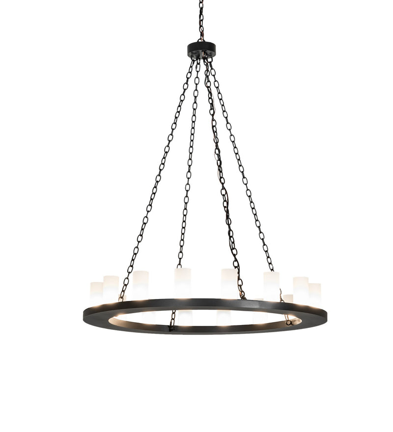 Meyda Tiffany 258646 16 Light Chandelier, Textured Black
