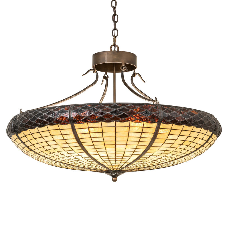 Meyda Tiffany 258690 Six Light Pendant, Antique Copper