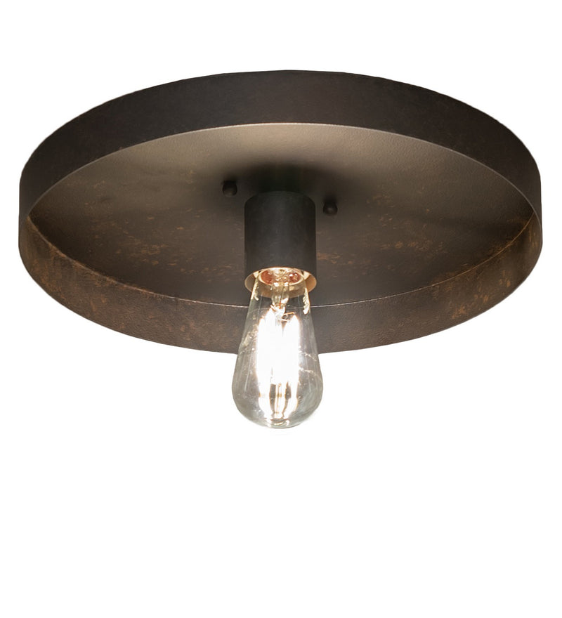 Meyda Tiffany 258909 One Light Flushmount, Chestnut