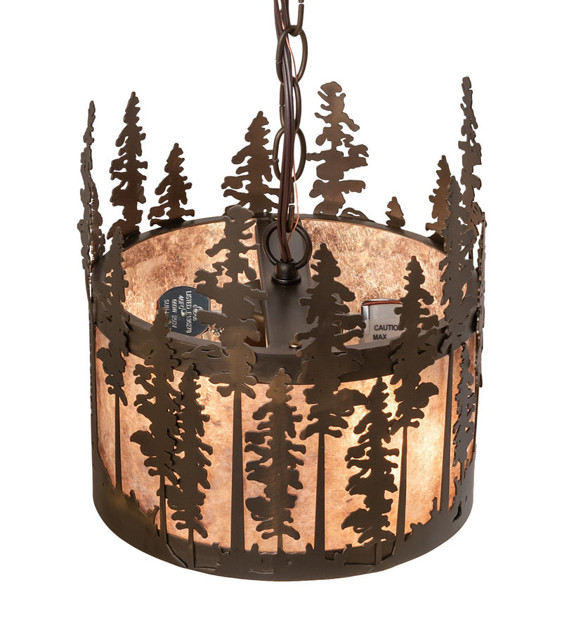 Meyda Tiffany 260024 Three Light Pendant, Antique Copper