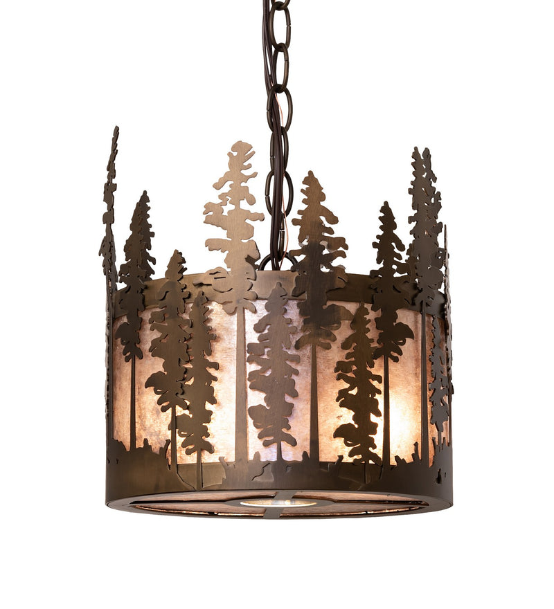Meyda Tiffany 260024 Three Light Pendant, Antique Copper