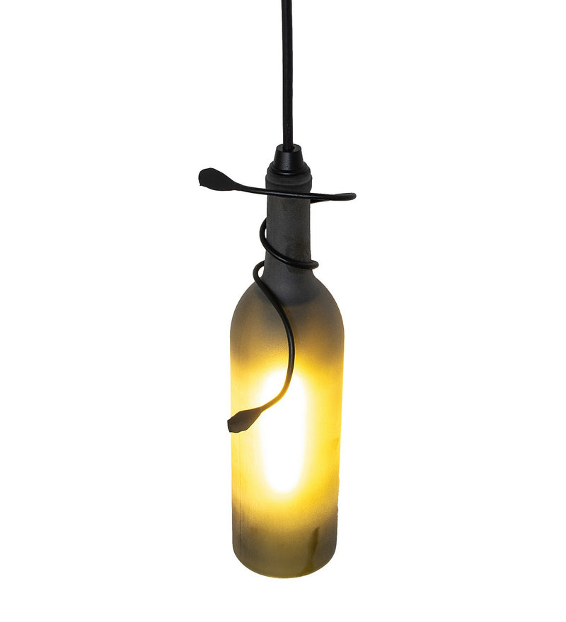 Meyda Tiffany 260954 One Light Mini Pendant, Black Metal