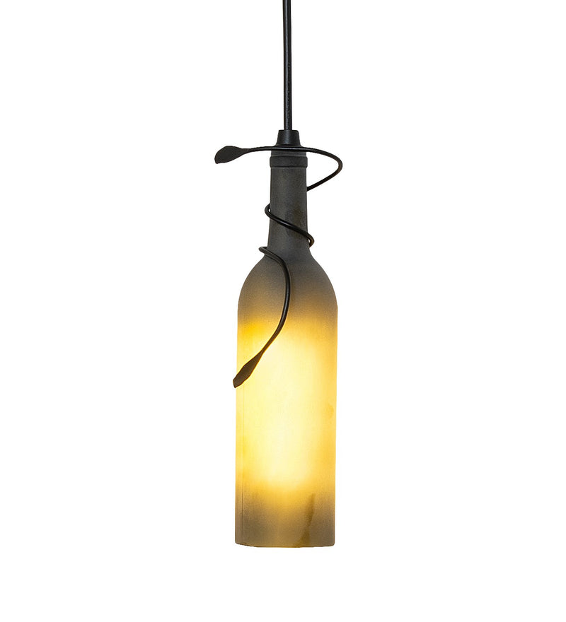 Meyda Tiffany 260954 One Light Mini Pendant, Black Metal