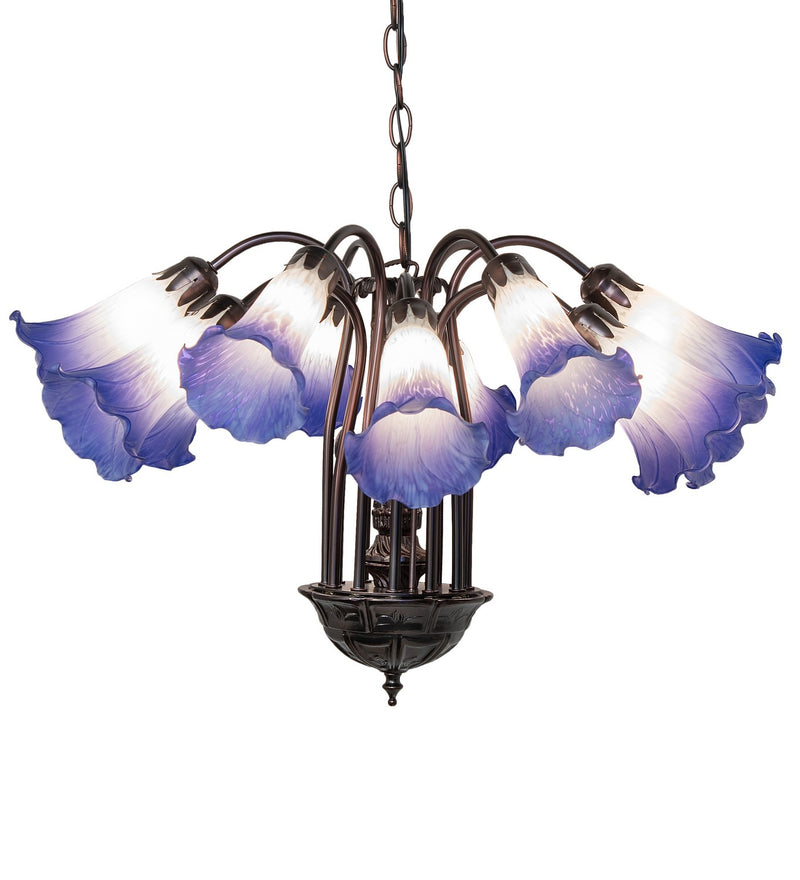Meyda Tiffany 261736 12 Light Chandelier, Mahogany Bronze