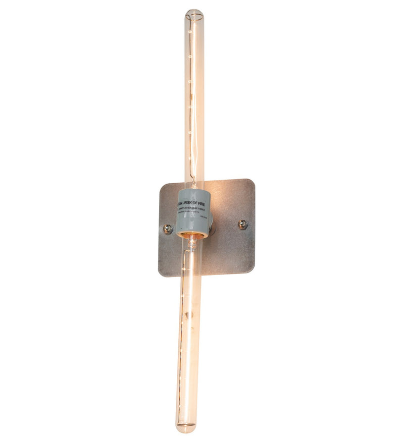 Meyda Tiffany 261997 Two Light Wall Sconce, Raw Steel