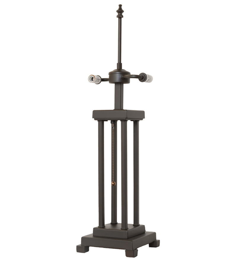 Meyda Tiffany 262040 Two Light Table Base, Oil Rubbed Bronze