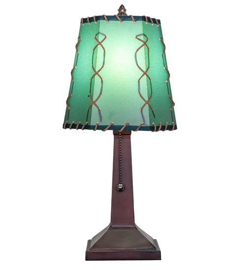 Meyda Tiffany 263177 One Light Mini Lamp, Mahogany Bronze